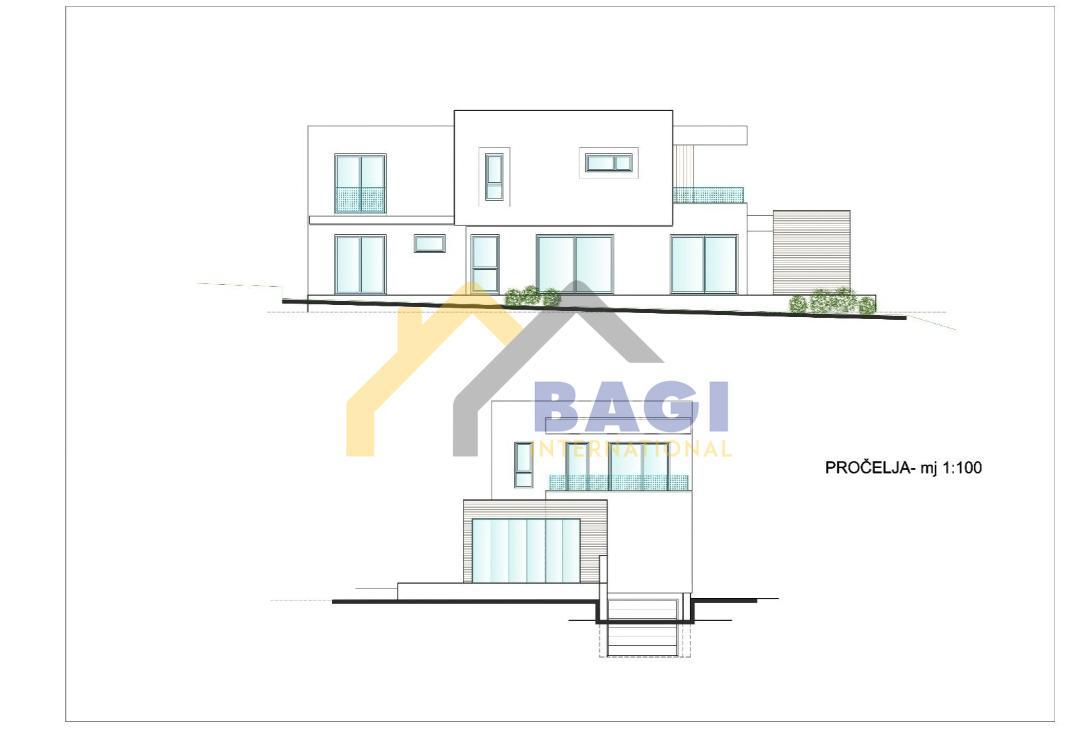 TERRENO EDIFICABILE IN POSIZIONE ECCEZIONALE CON PERMESSO DI COSTRUZIONE CON VISTA A 50 m DAL MARE