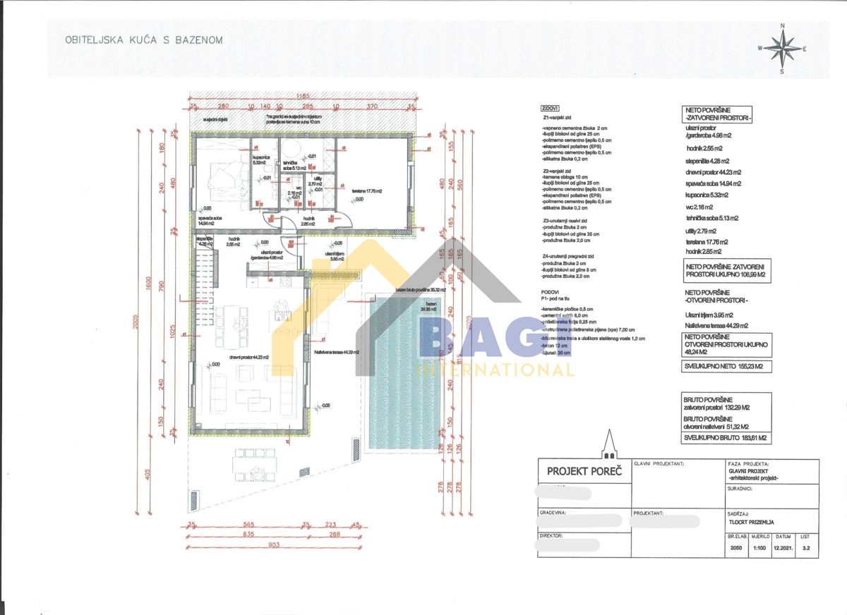 Terreno edificabile con fondazioni realizzate – Vižinada