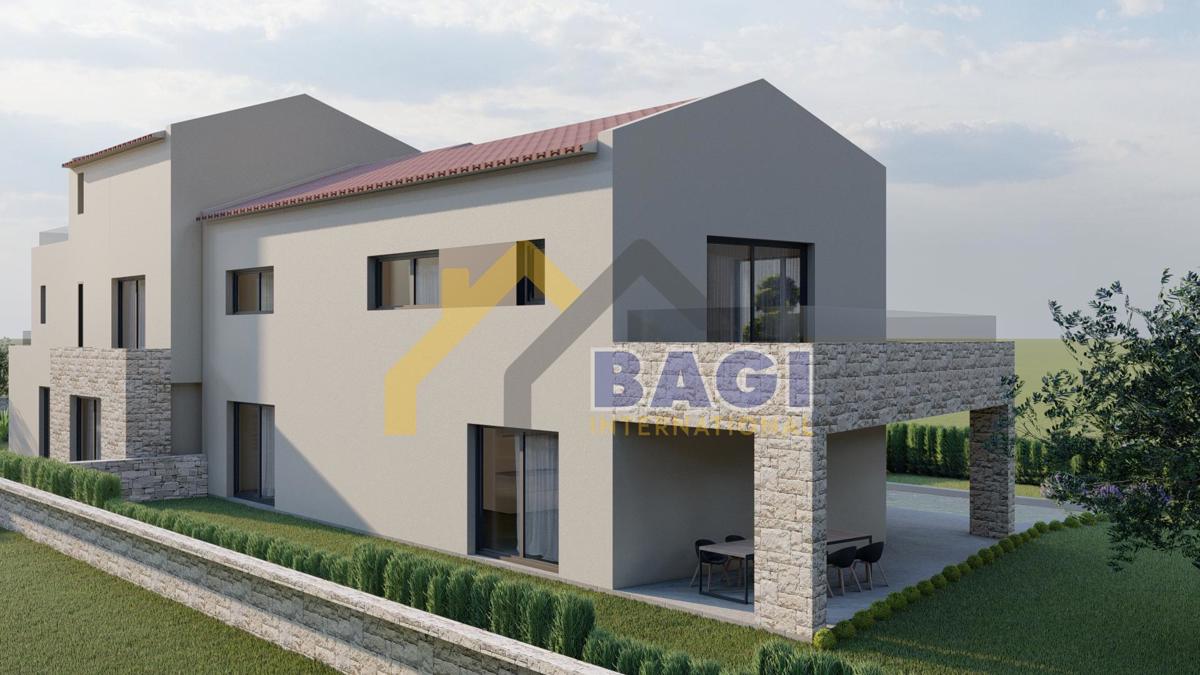 Terreno edificabile con fondazioni realizzate – Vižinada