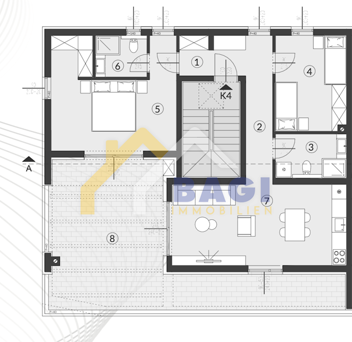 Appartamento Štinjan, Pula, 94,22m2