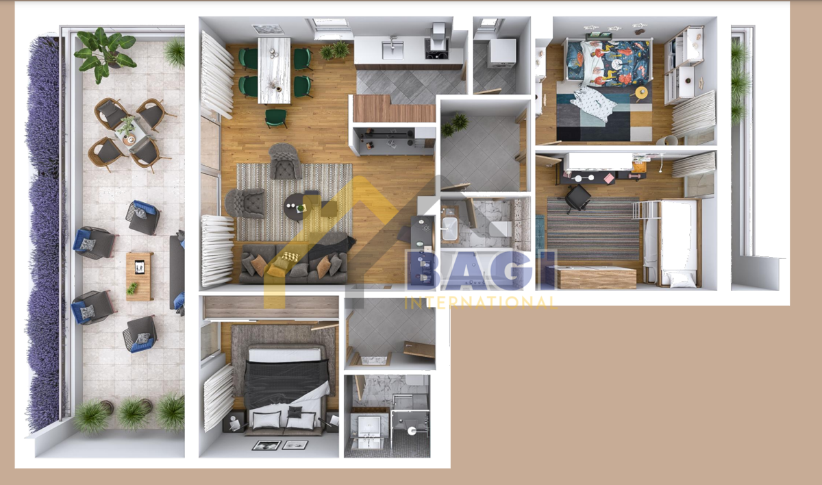 Appartamento Melada (Maslina), Zadar, 127,85m2