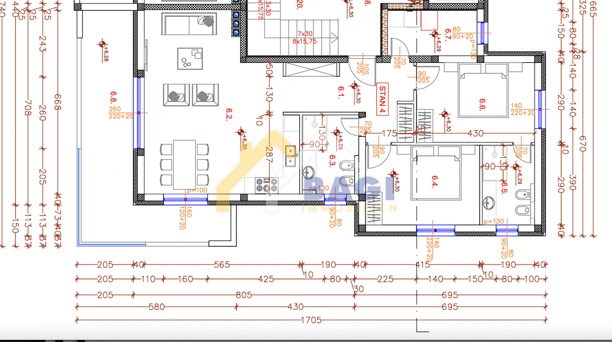 Appartamento Peroj, Vodnjan, 106,68m2