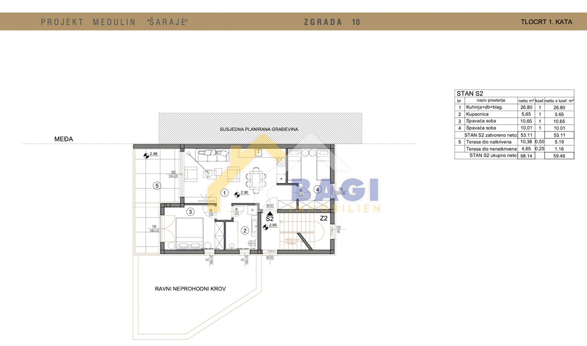 Appartamento Medulin, 67,60m2