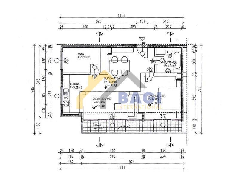Appartamento Cvjetno naselje, Trnje, 72m2