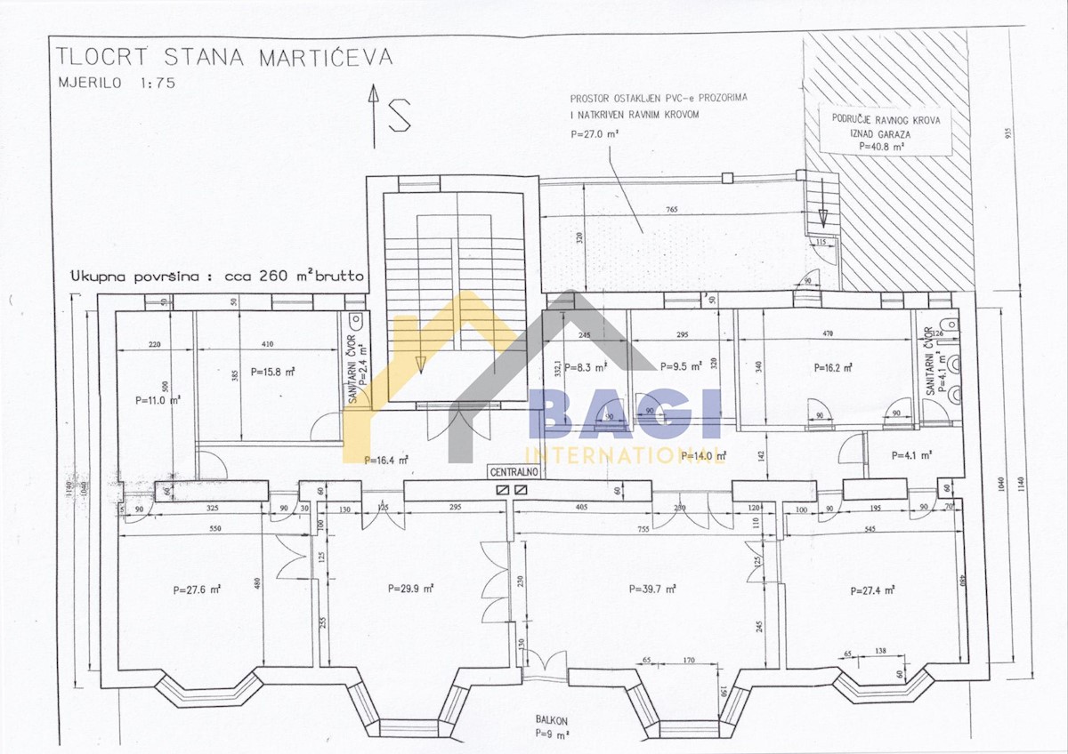 Appartamento Donji grad, Donji Grad, 260m2