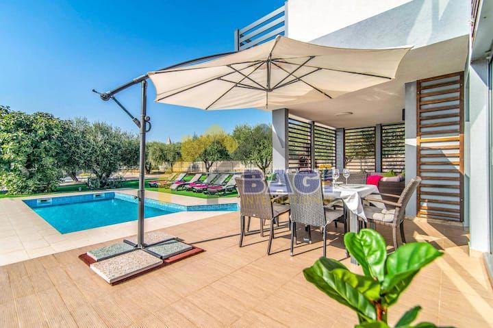 VODNJAN - čudovita vila z oljčnim nasadom