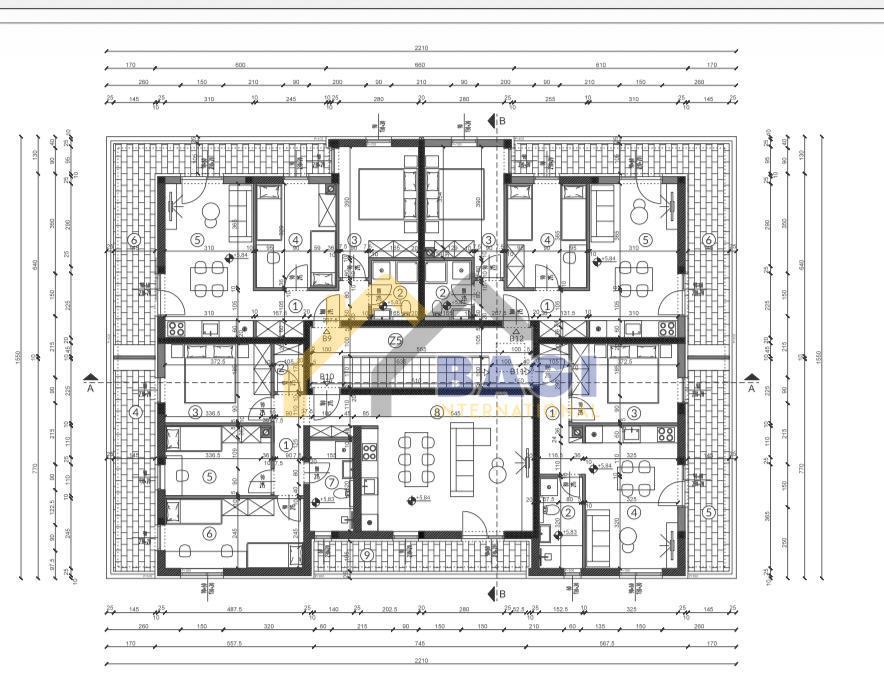 PULA ŠIKIĆI APPARTAMENTO CON DUE CAMERE DA LETTO B6-57,96m2-PARCHEGGIO