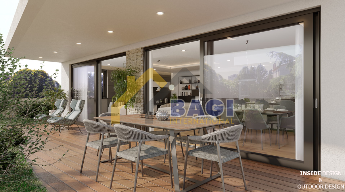 Rovigno-appartamento di lusso con giardino a 400 metri dal mare!