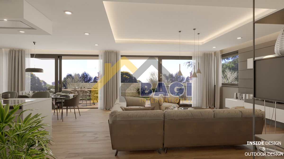 Rovigno-appartamento di lusso con giardino a 400 metri dal mare!