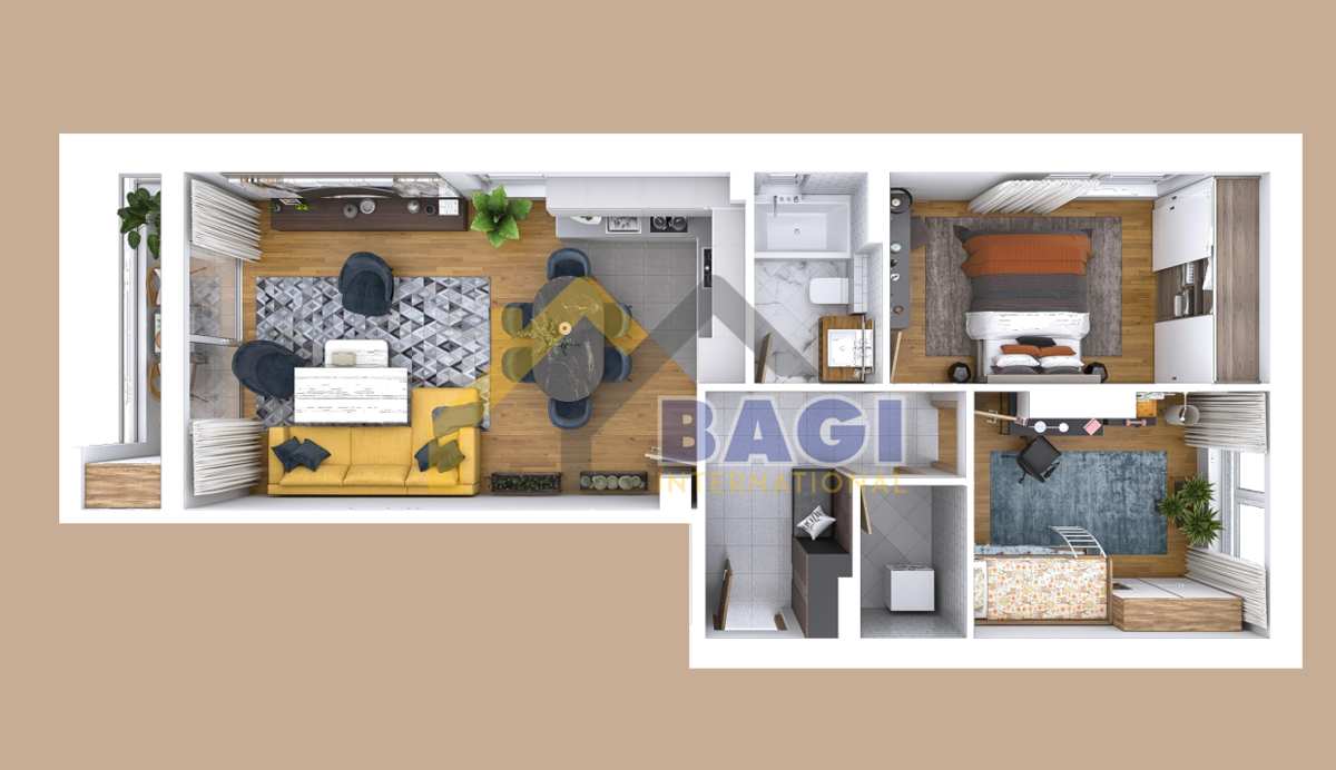 Appartamento Melada (Maslina), Zadar, 83,81m2