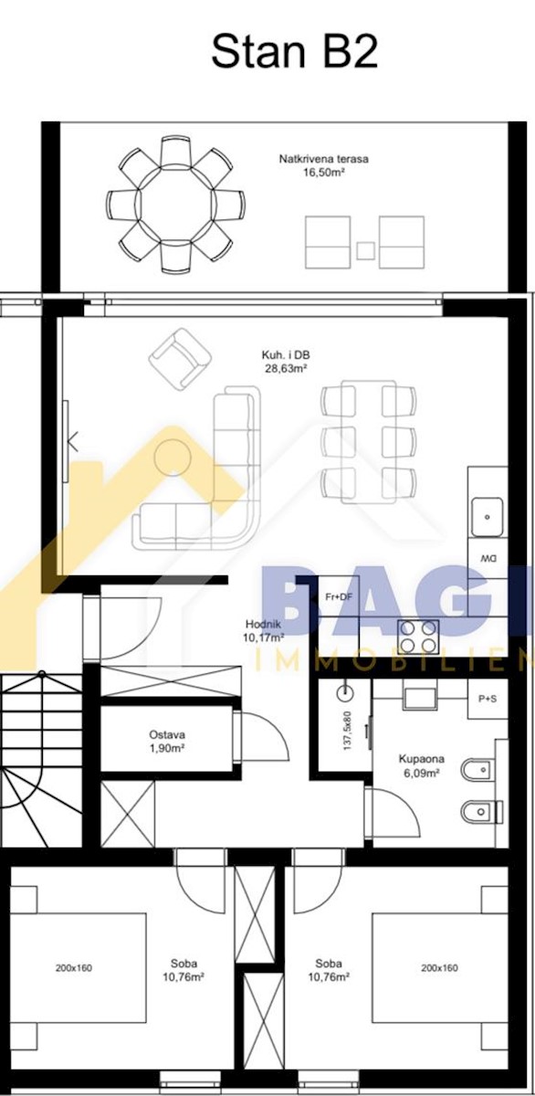 Appartamento Tar, Tar-Vabriga, 76,56m2