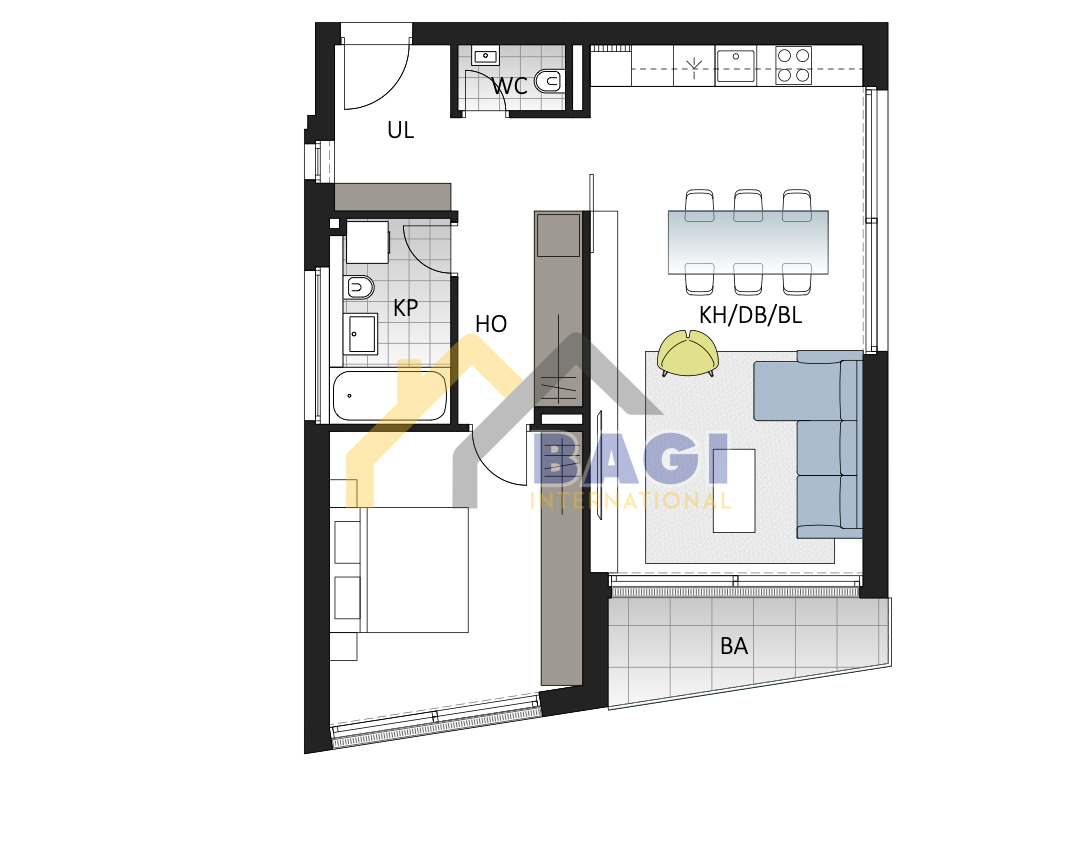 Appartamento Gornji Bukovac, Maksimir, 64,32m2