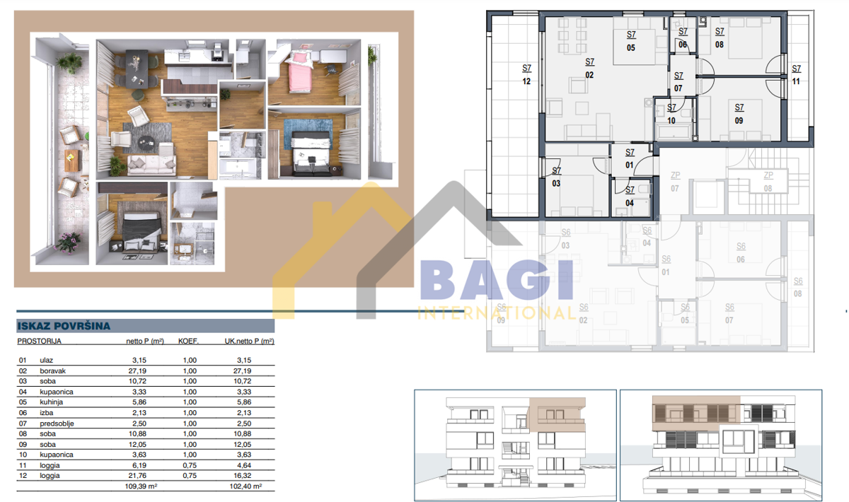 Appartamento Melada (Maslina), Zadar, 124,15m2