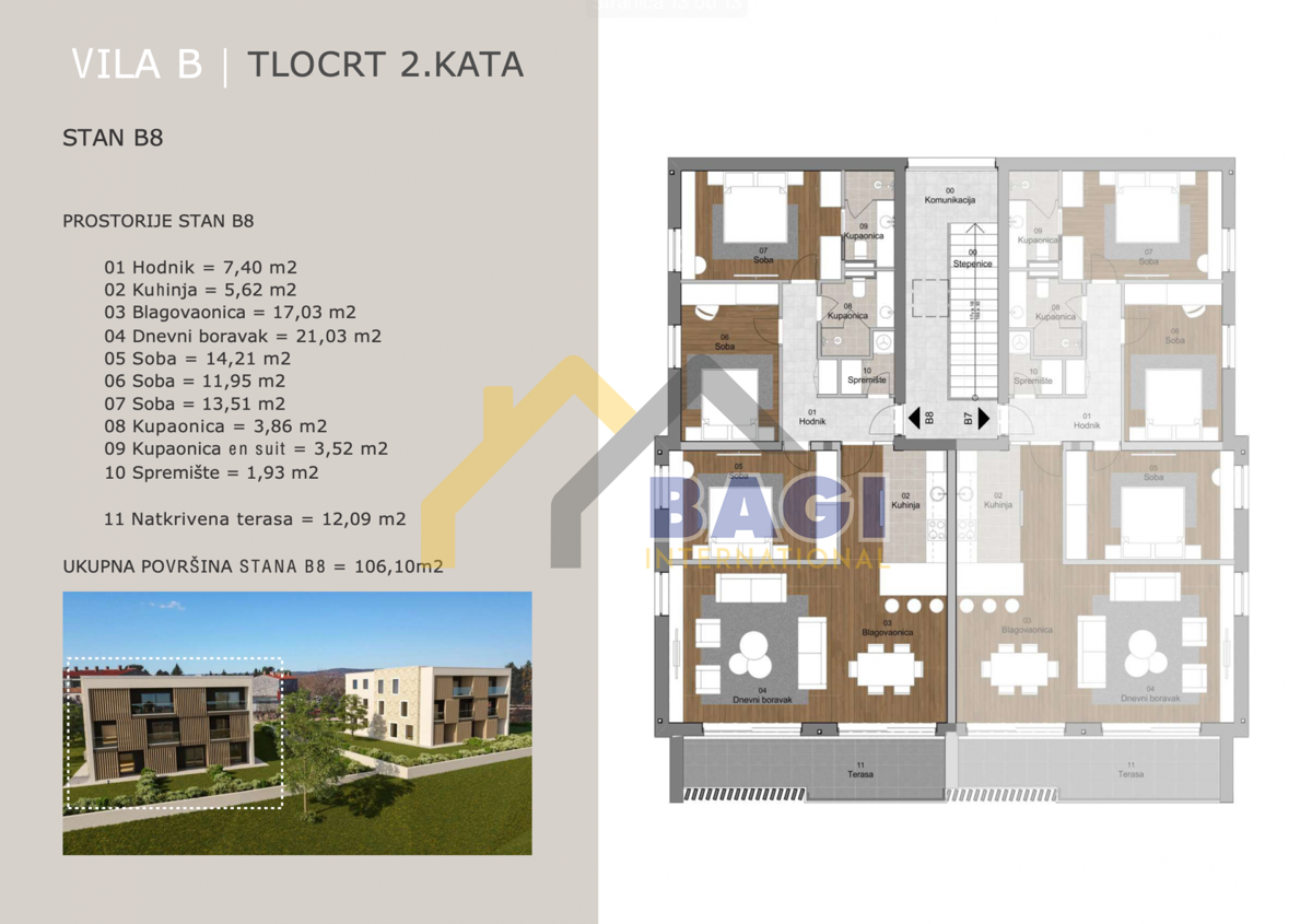 ATTICO IN VILLA URBANA CON VISTA MARE 5*