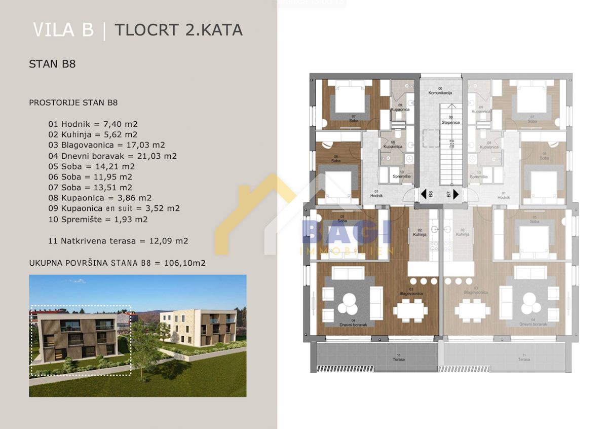 ATTICO IN VILLA URBANA CON VISTA MARE 5*