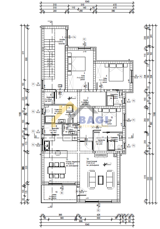 Appartamento Kožino, Zadar - Okolica, 116m2