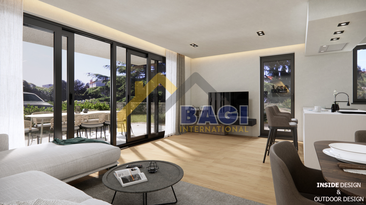 Rovigno-Appartamento di lusso al piano terra a 400 metri dal mare!