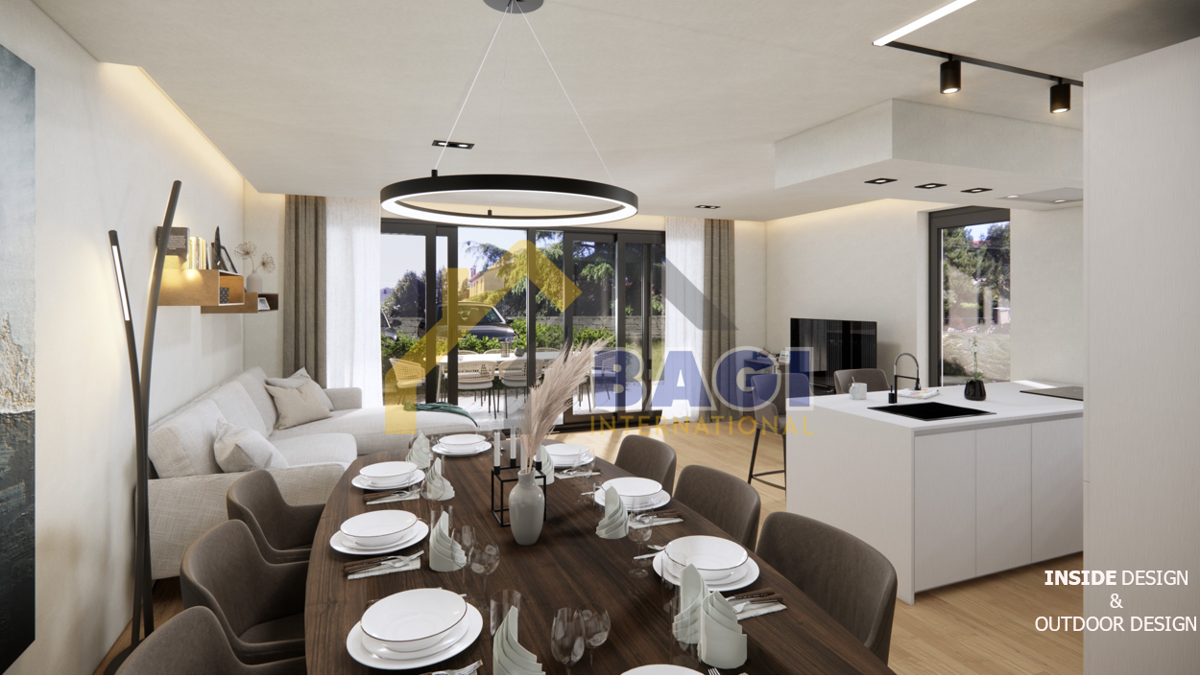 Rovigno-Appartamento di lusso al piano terra a 400 metri dal mare!