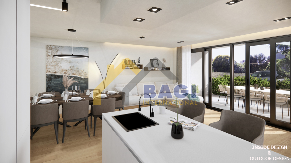 Rovigno-Appartamento di lusso al piano terra a 400 metri dal mare!