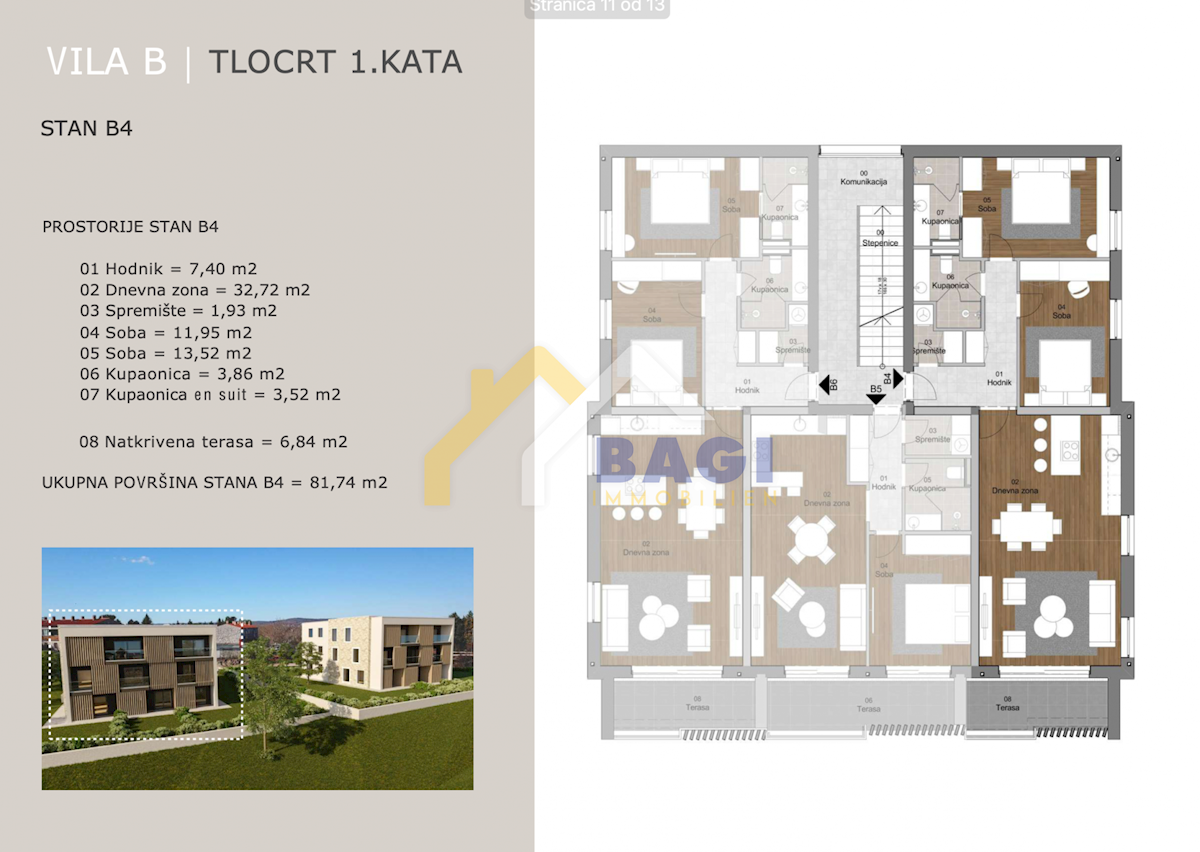 Appartamento Labin, 81,74m2