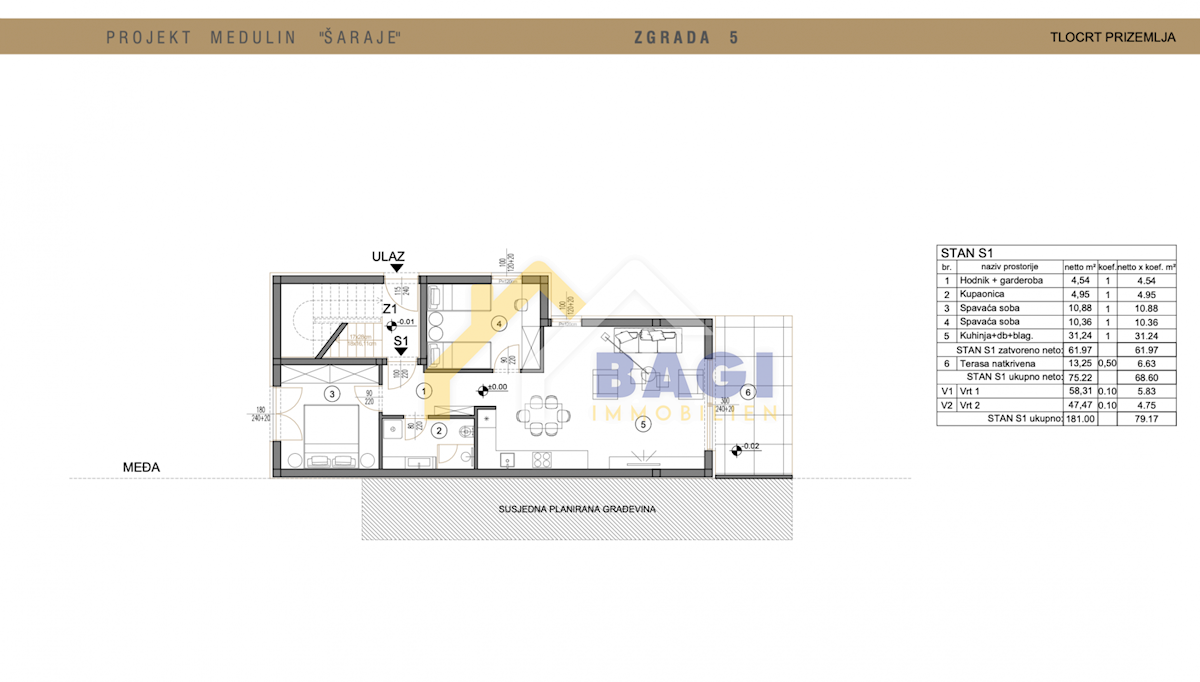 Appartamento Medulin, 79m2