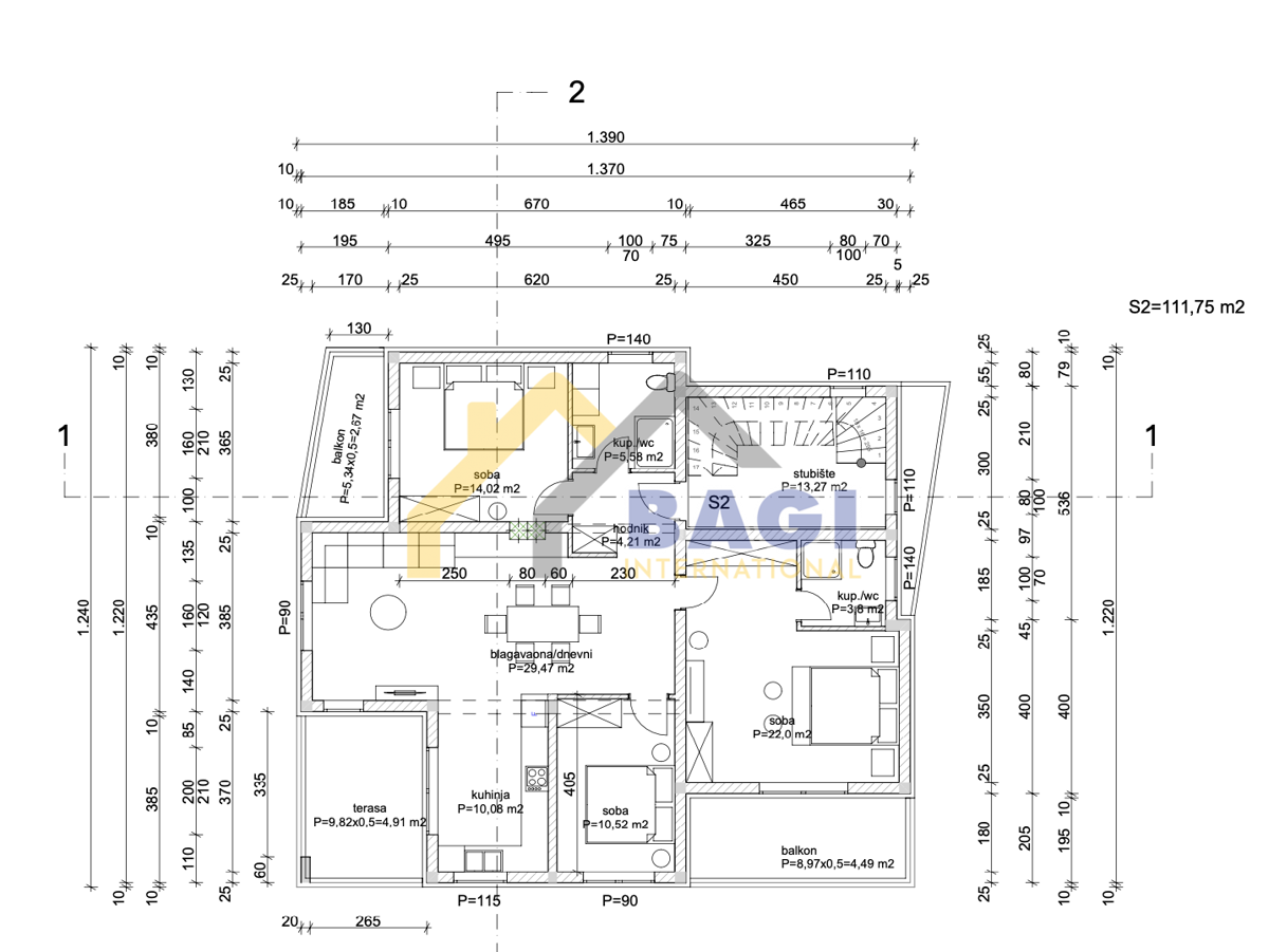 MEDULIN - nuovo appartamento di 115m2
