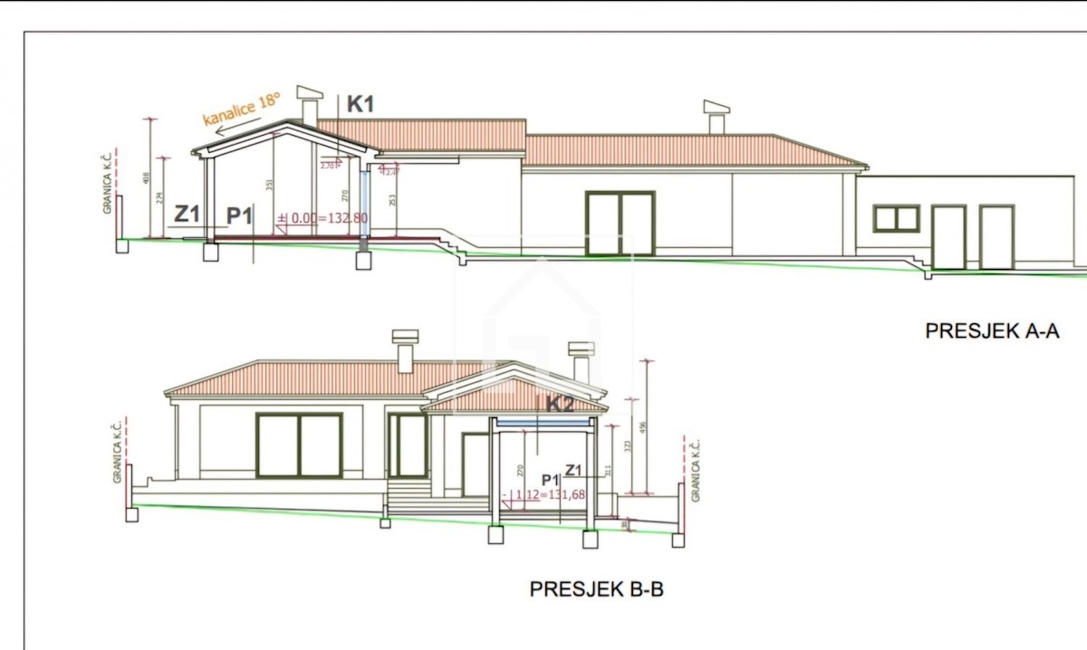 Terreno Peruški, terreno edificabile con progetto e permesso di costruire.