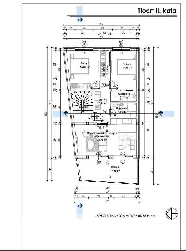 Appartamento al piano terra con piscina, in costruzione, Tar