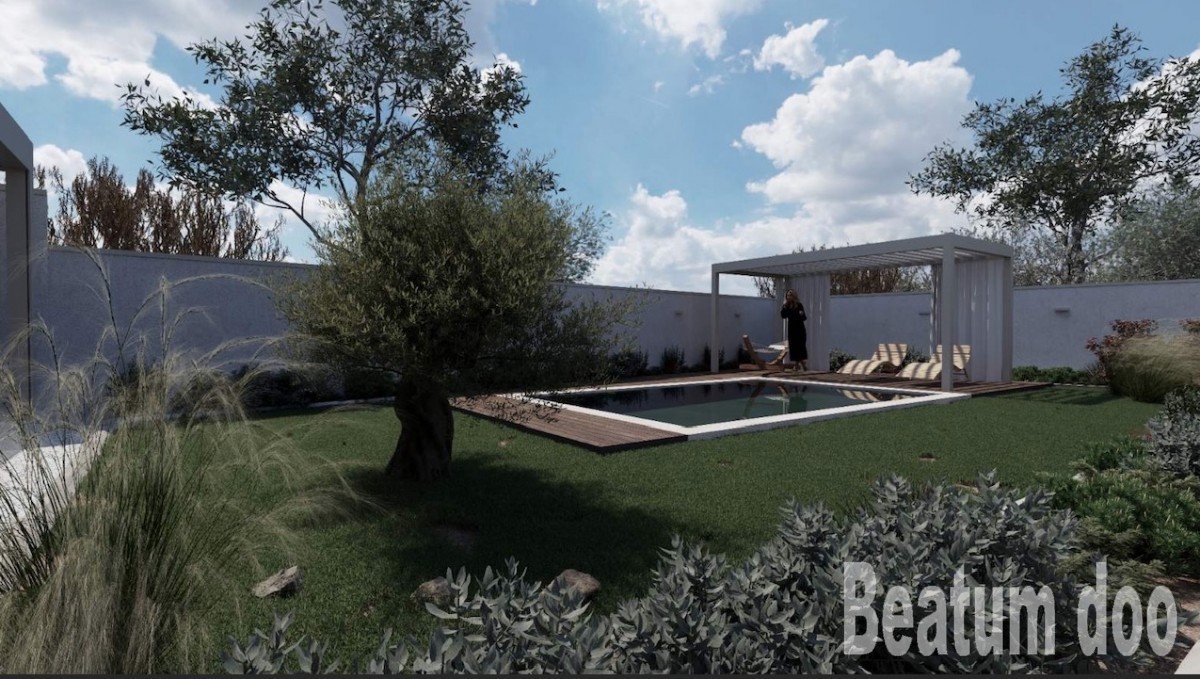 Appartamento al piano terra con piscina, in costruzione, Tar