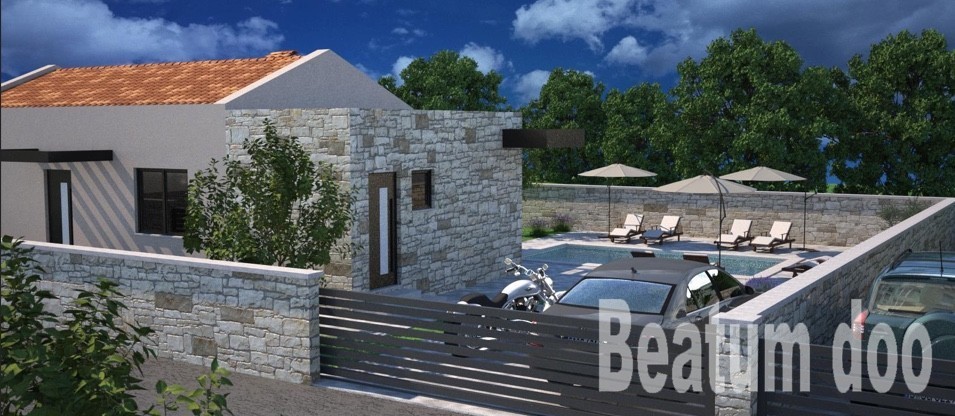 Villa con piscina, zona di Dignano