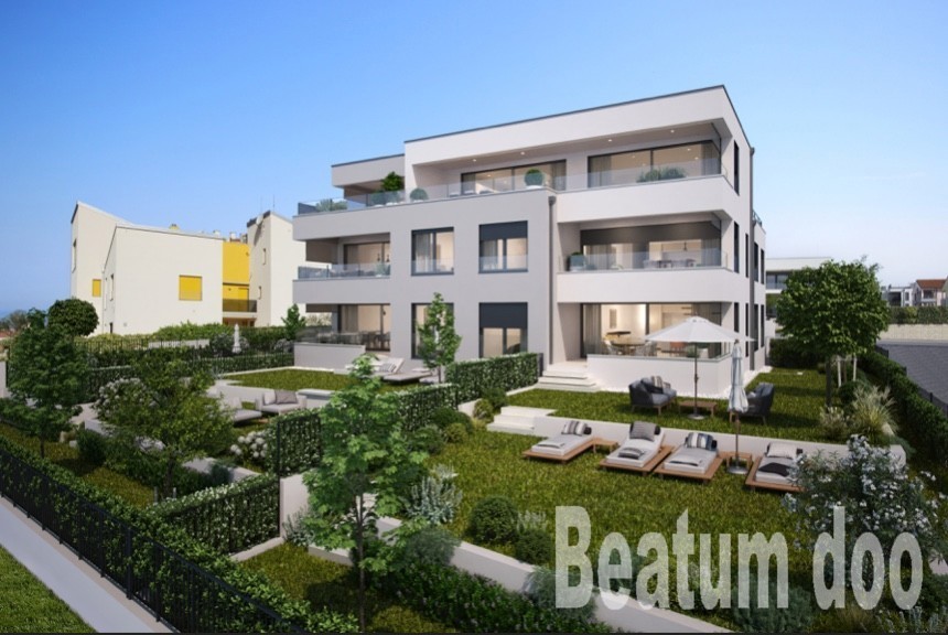 Appartamento del primo piano , nuovo edificio, Vista mare, Novigrad