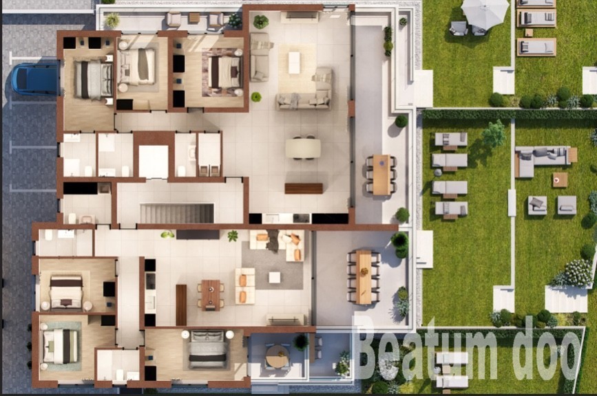 Appartamento del primo piano , nuovo edificio, Vista mare, Novigrad