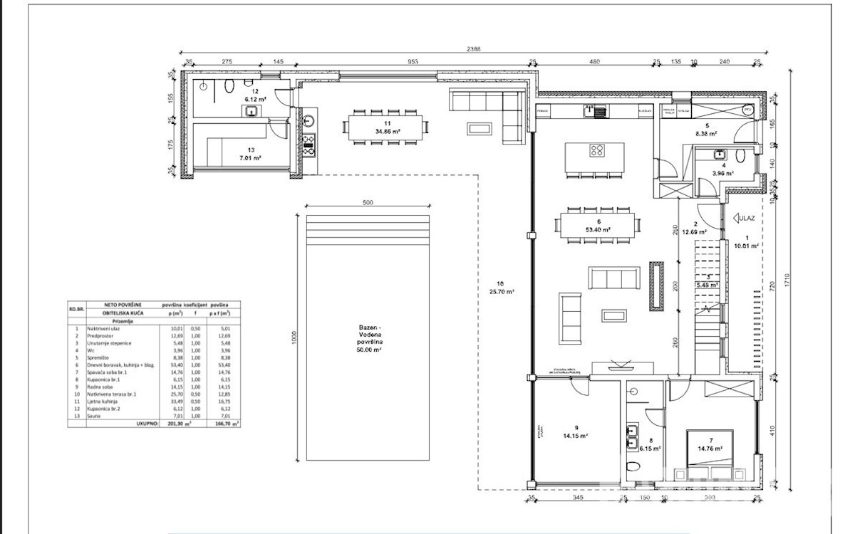 Bellissima villa, lussuosa in costruzione, Labinci