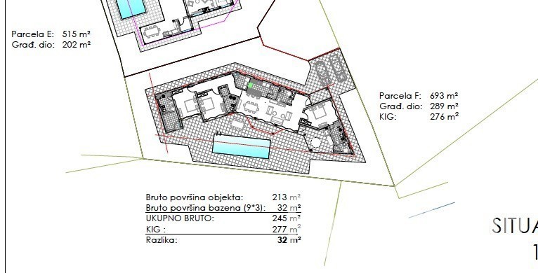 Terreno edificabile con progetto e permesso di costruire Tinjan