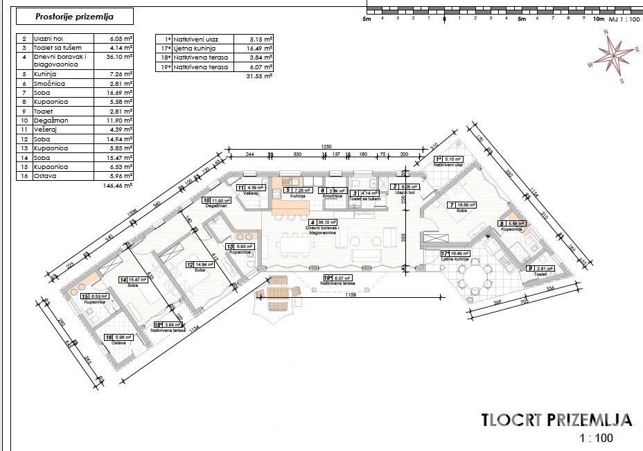 Terreno edificabile con progetto e permesso di costruire Tinjan