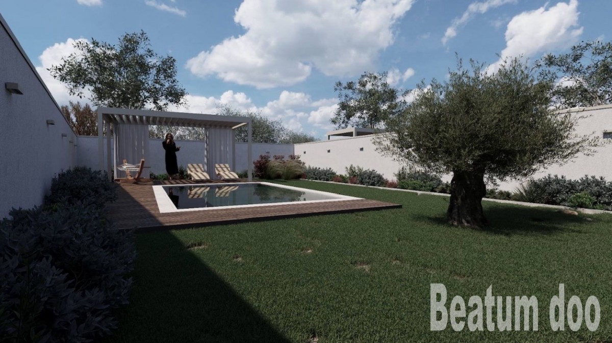 Appartamento al piano terra con piscina, in costruzione, Tar