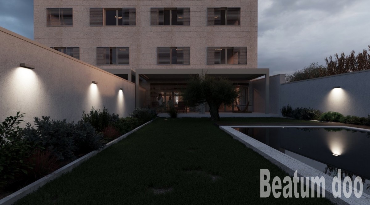 Appartamento al piano terra con piscina, in costruzione, Tar