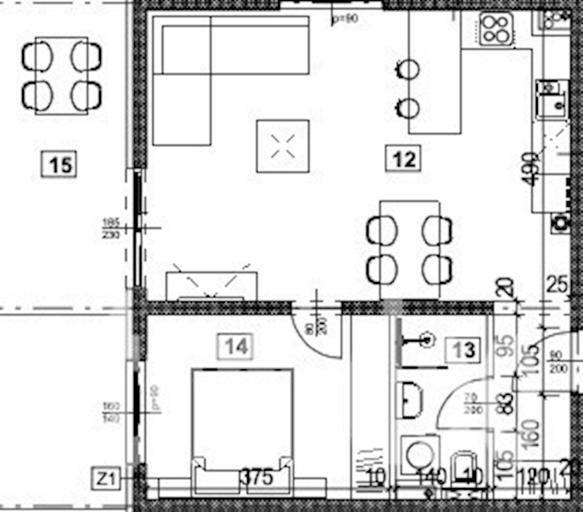 Appartamento C al piano terra con giardino, di nuova costruzione