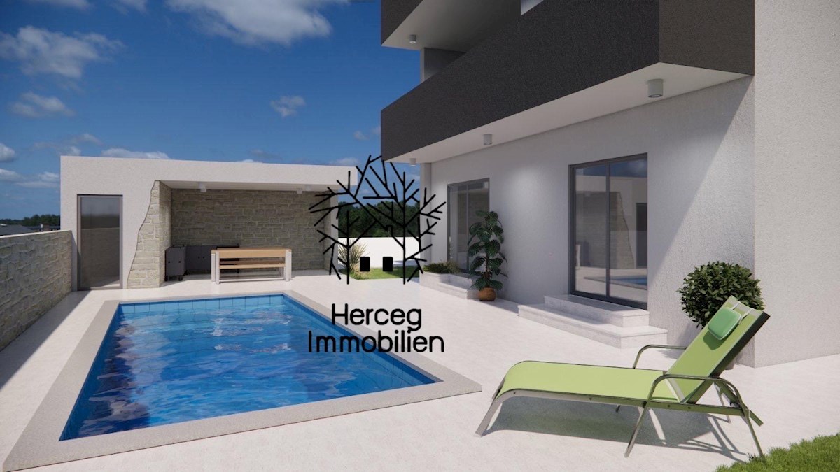 MEDULIN – Appartamento in costruzione con piscina