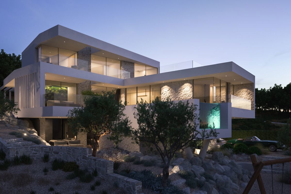 Terreno con progetto per la realizzazione di una villa vista mare