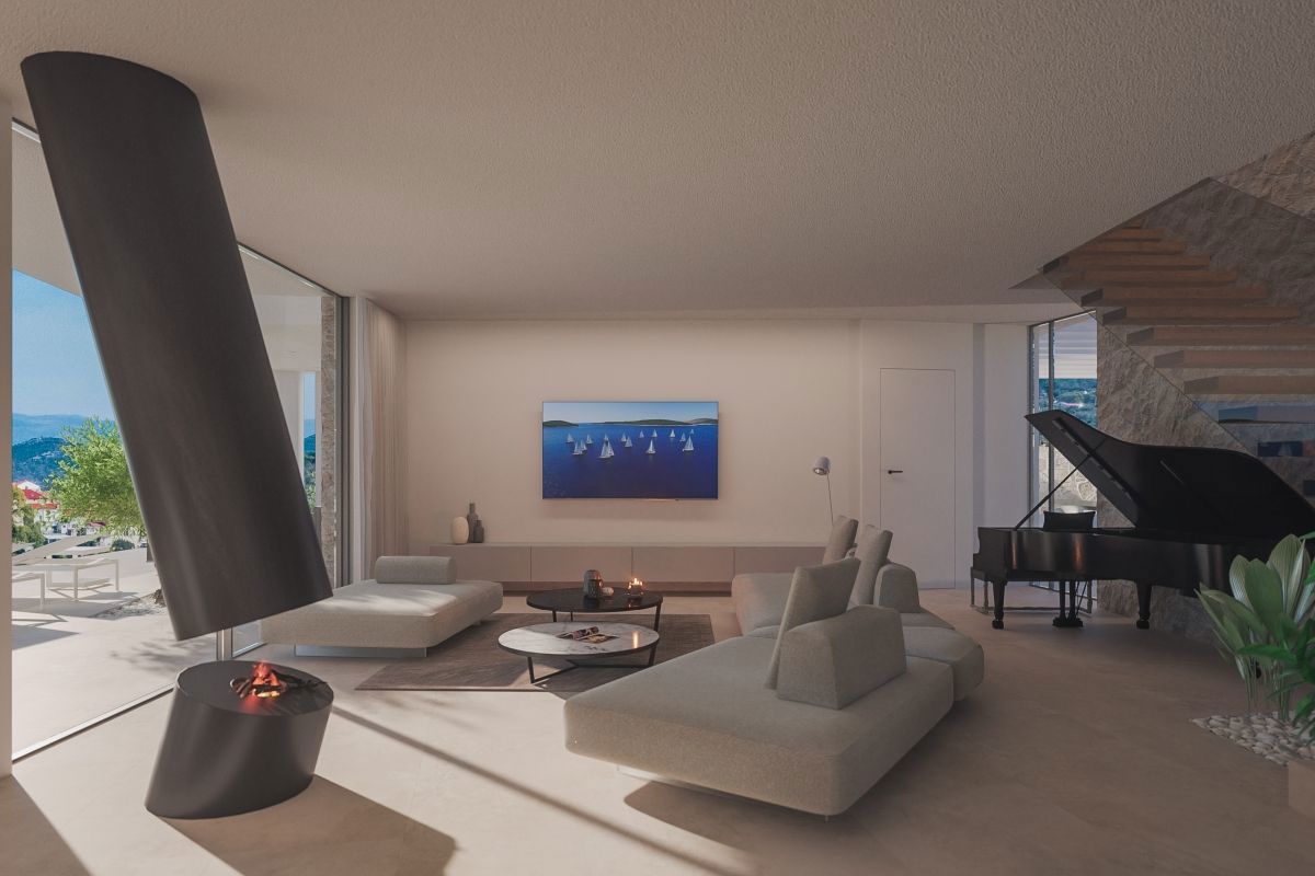 Terreno con progetto per la realizzazione di una villa vista mare