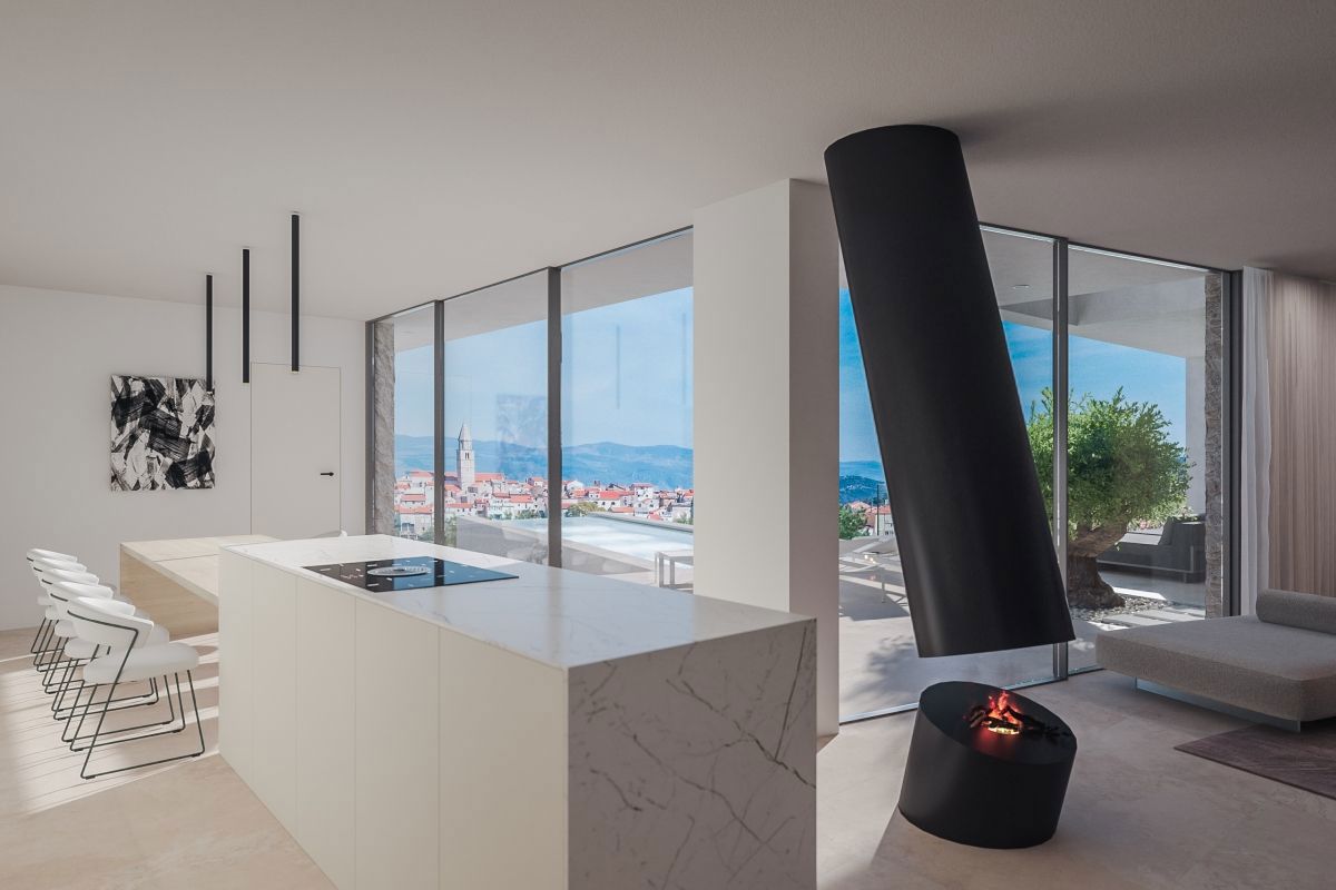 Terreno con progetto per la realizzazione di una villa vista mare