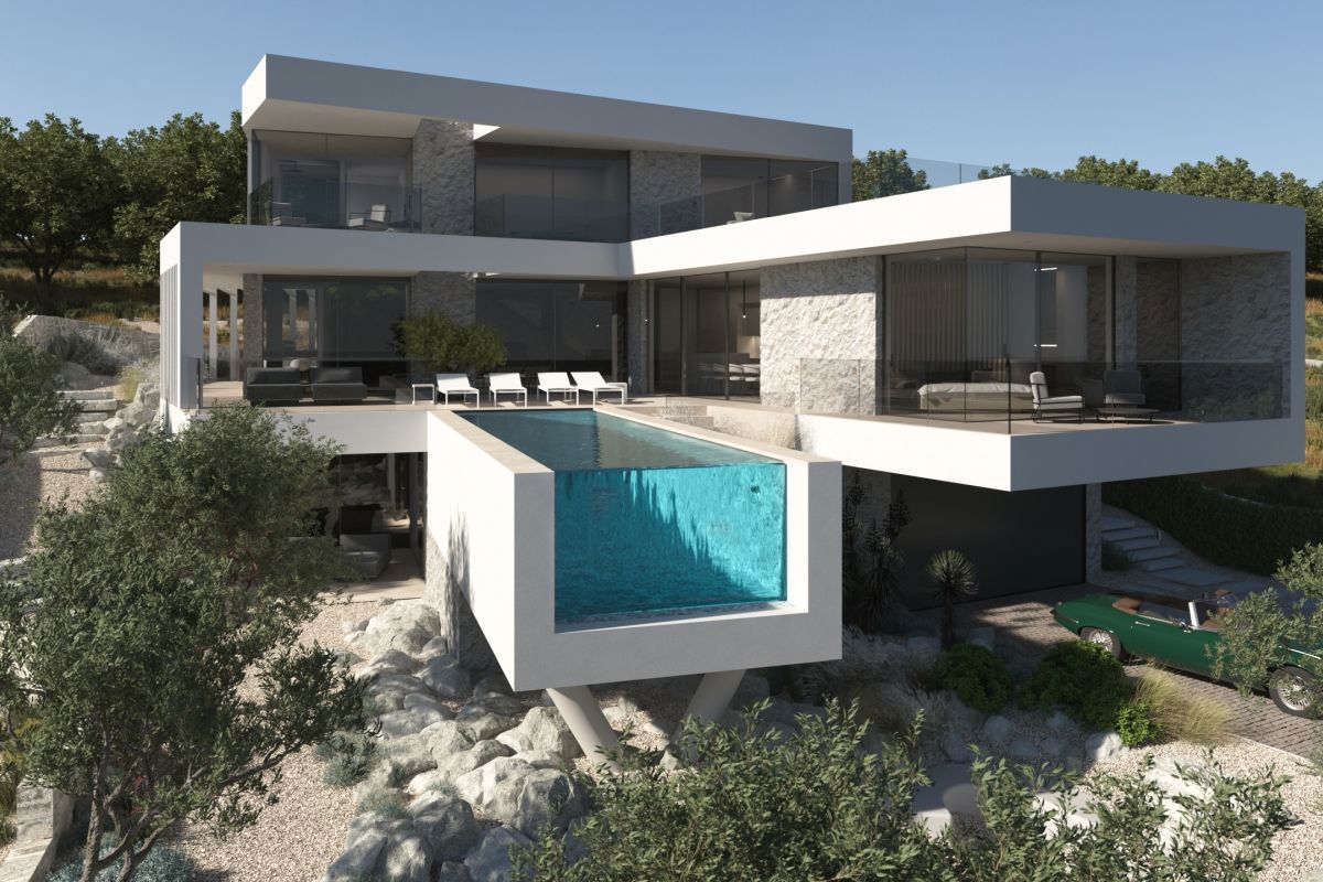 Terreno con progetto per la realizzazione di una villa vista mare