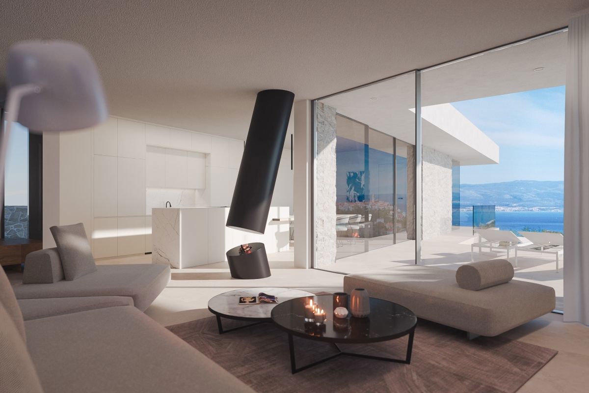 Terreno con progetto per la realizzazione di una villa vista mare