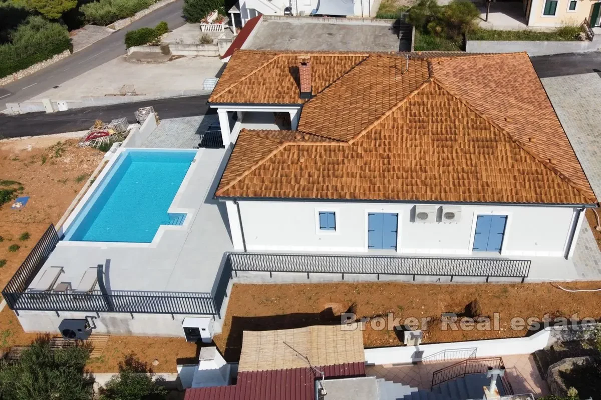 Una bellissima villa con vista sul mare