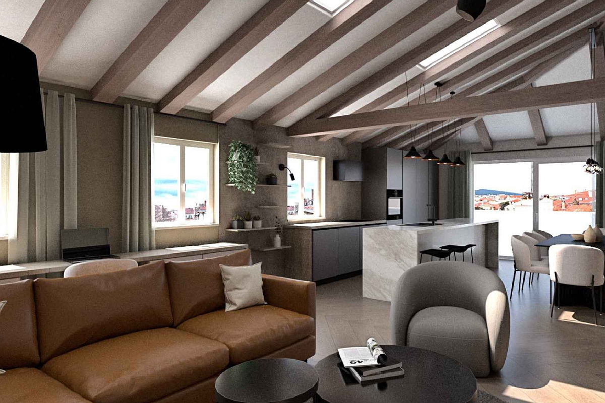 Un appartamento spazioso con terrazza da ristrutturare in posizione privilegiata