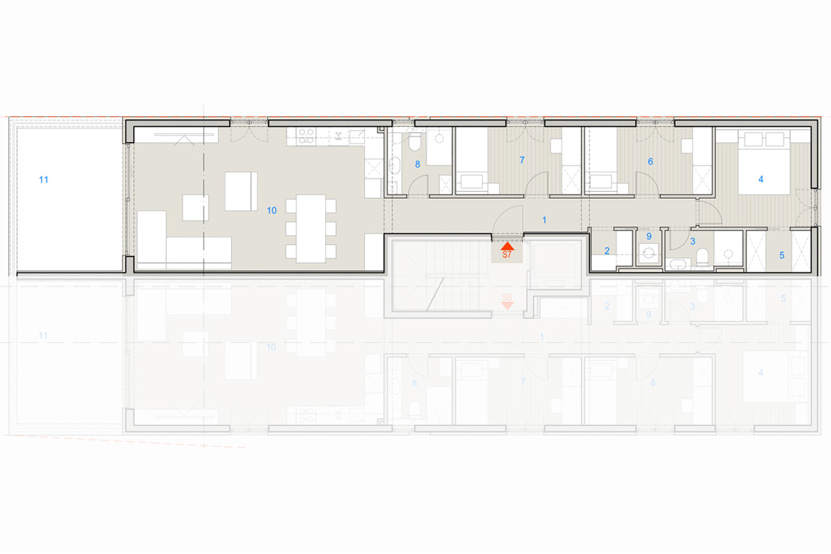 Esclusivo appartamento con tre camere da letto in prima fila sul mare - Est, S7