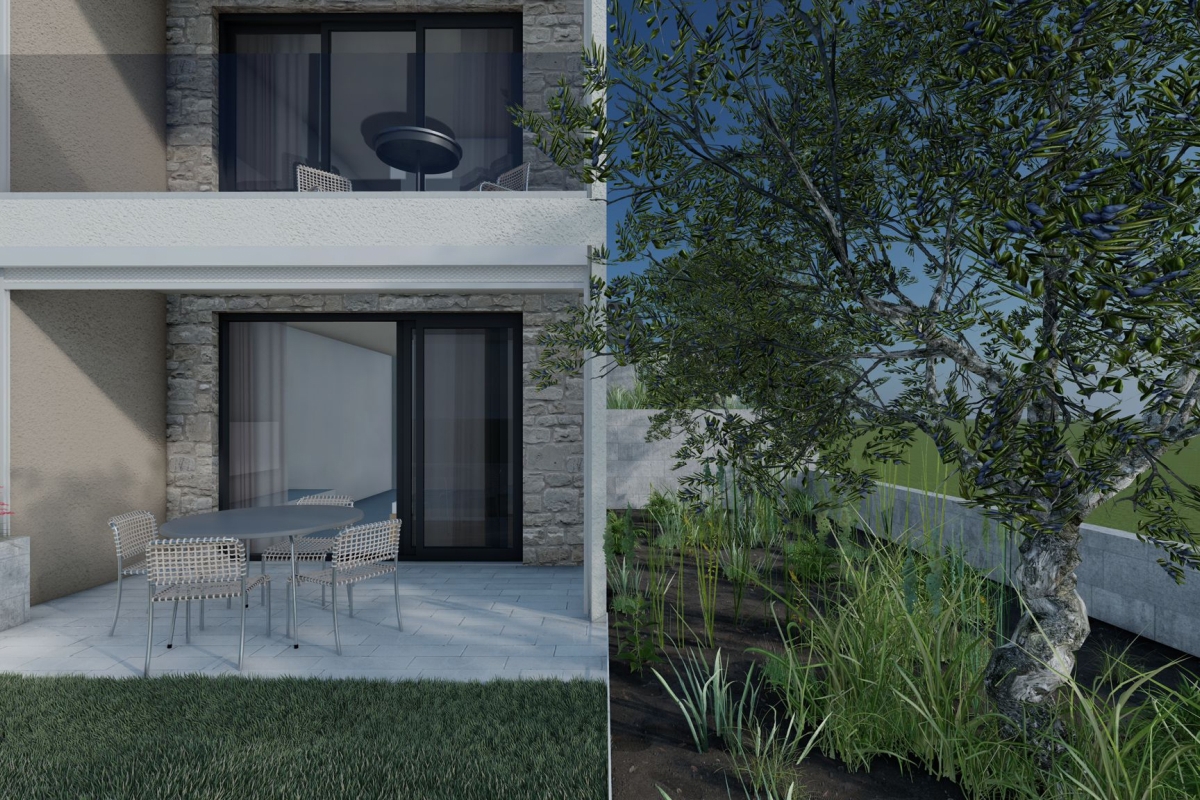 Moderno appartamento in posizione tranquilla con vista mare