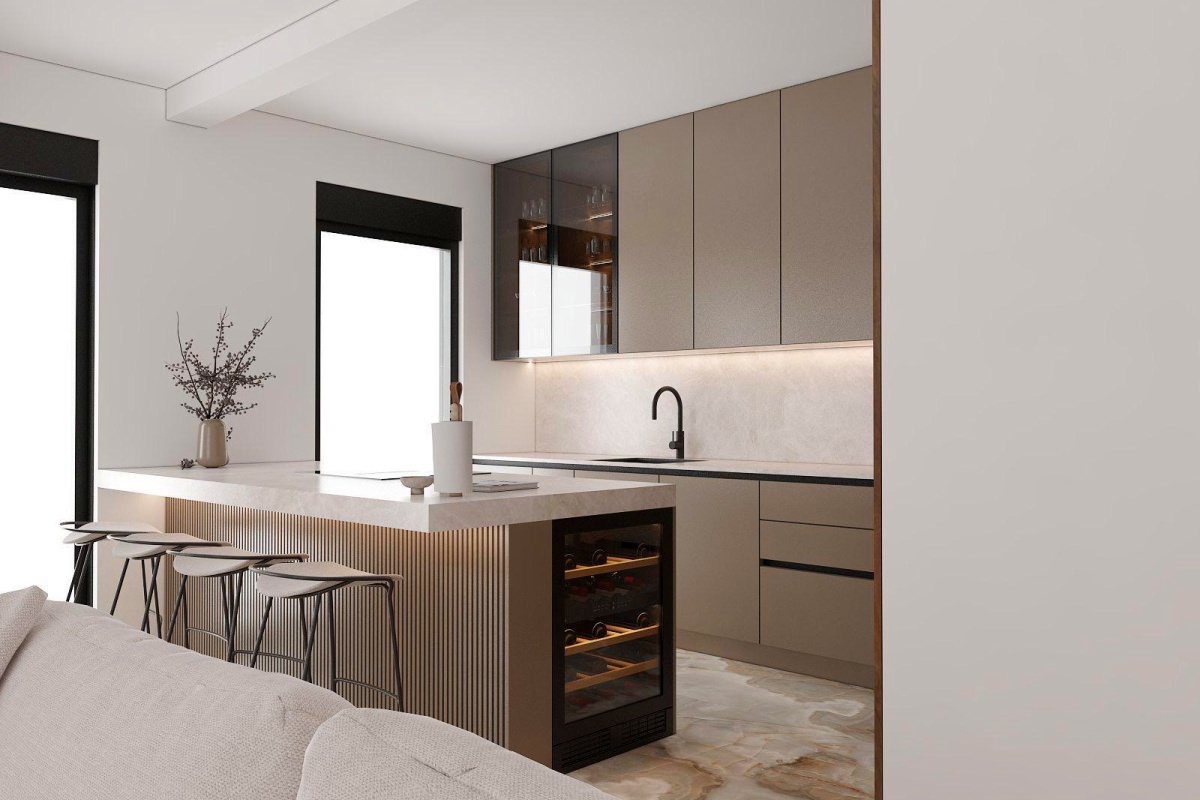 Villa moderna in seconda fila rispetto al mare