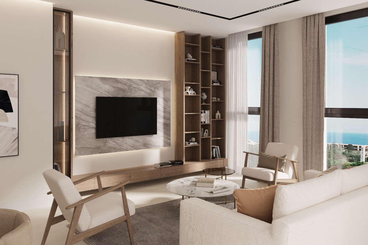 Moderno appartamento in un nuovo edificio al piano terra